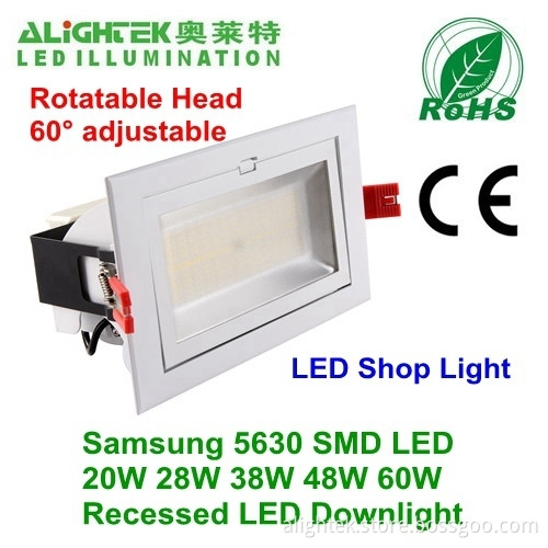 Samsung 5630 Smd Led Recessed Downlight 20w 60w 